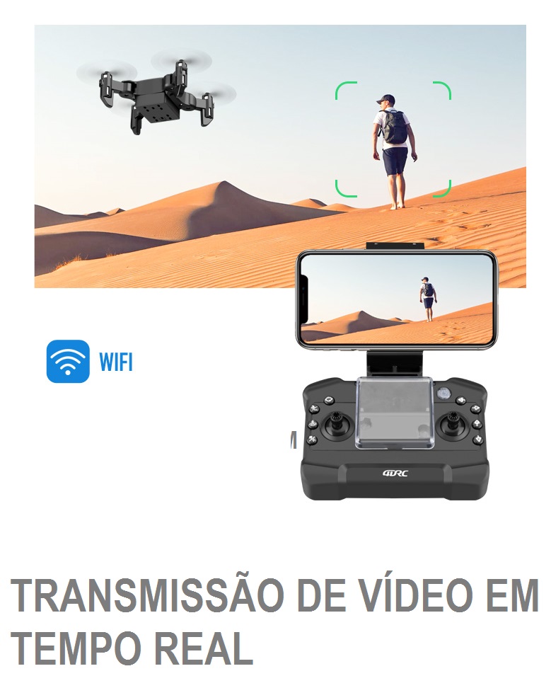 mini drone com câmera hd mãos-alto, quadricóptero com controle remoto, wi-fi, fpv, brinquedo para crianças