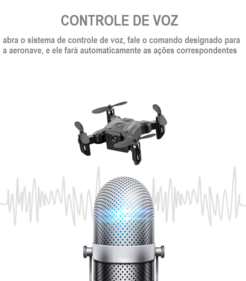 mini drone com câmera hd mãos-alto, quadricóptero com controle remoto, wi-fi, fpv, brinquedo para crianças
