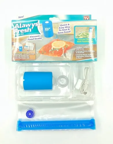 Mini Bomba Seladora Vácuo Portátil Recarregável + 5 Sacos