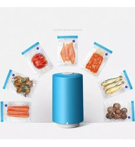 Mini Bomba Seladora Vácuo Portátil Recarregável + 5 Sacos