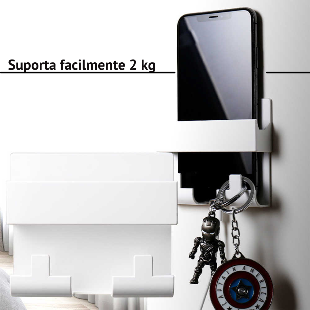 Suporte Multiuso de Parede para Celular e Controle