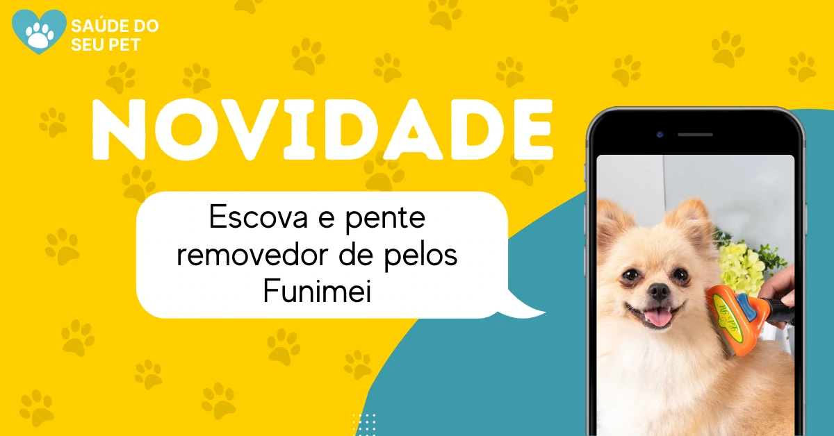 Escova e pente removedor de pelos Funimei