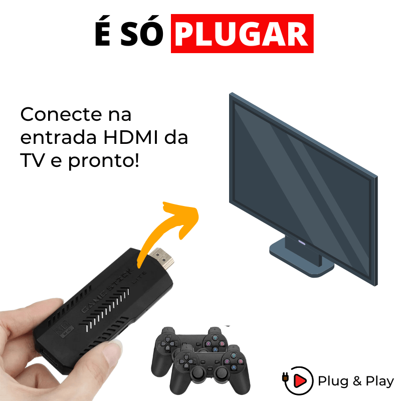 Game Retrô HDMI 128Gb 40.000 Jogos - Loja dos Mini