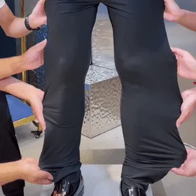 Calça clássica masculina de alta elasticidade