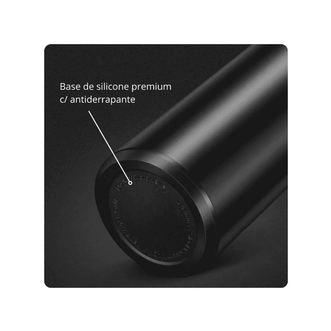 Garrafa Térmica Digital 500ml com Termômetro Digital Led