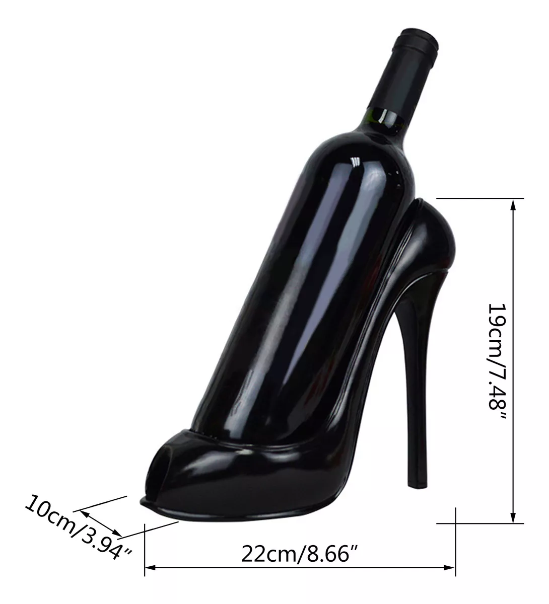 Suporte de Garrafas Formato Sapato Alto Bazar Coisas de Boteco