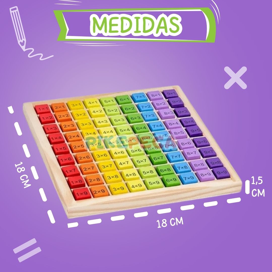 Tabuleiro de Tabuada Montessoriano®