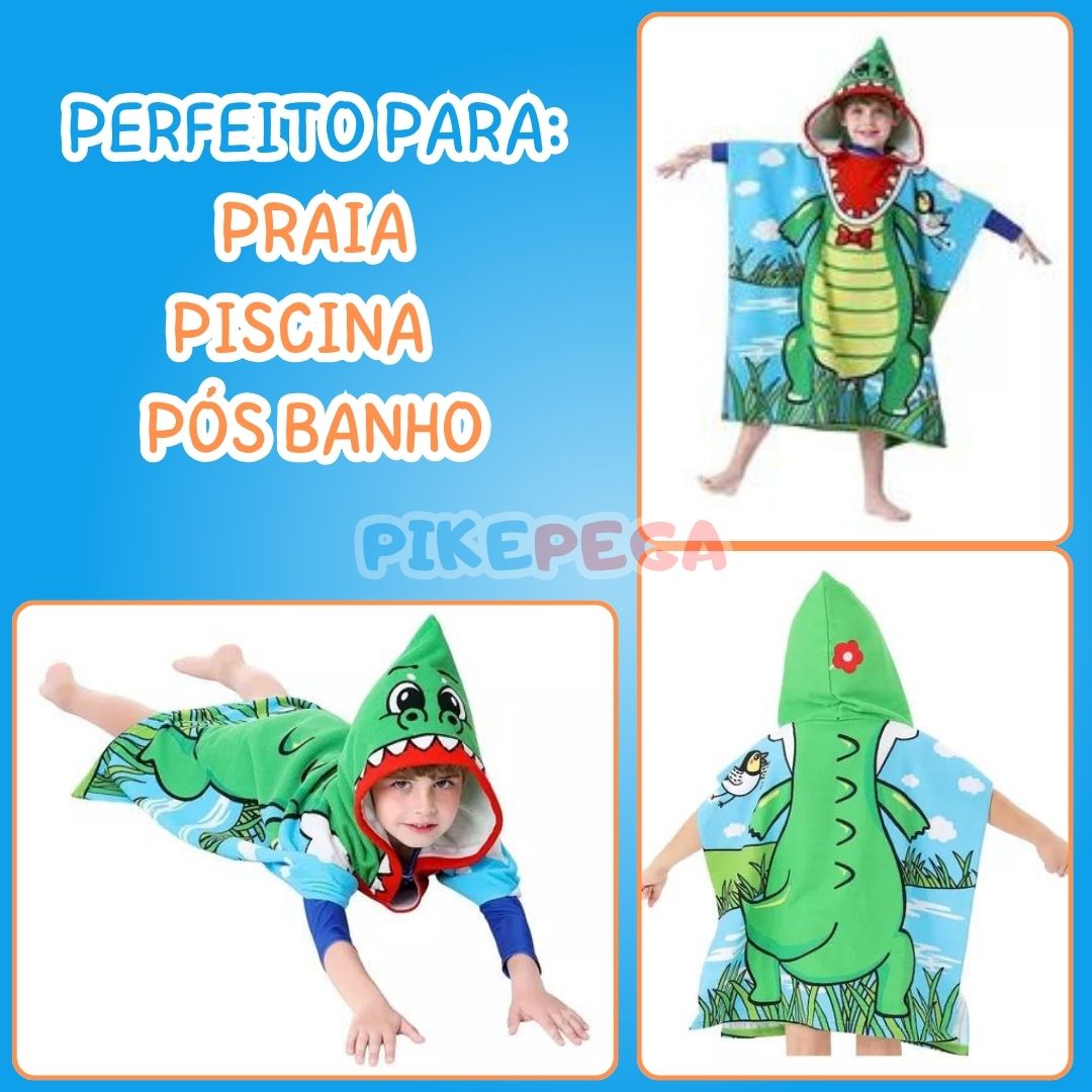 Roupão Poncho® Toalha infantil