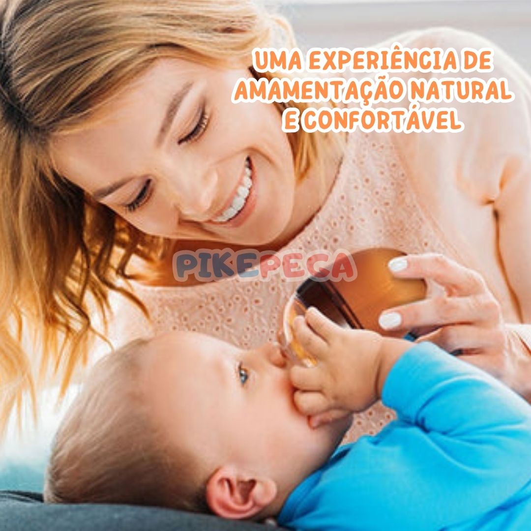 Tetadeira Anti-Cólica® - Mamadeira de Silicone que Imita o Seio Materno