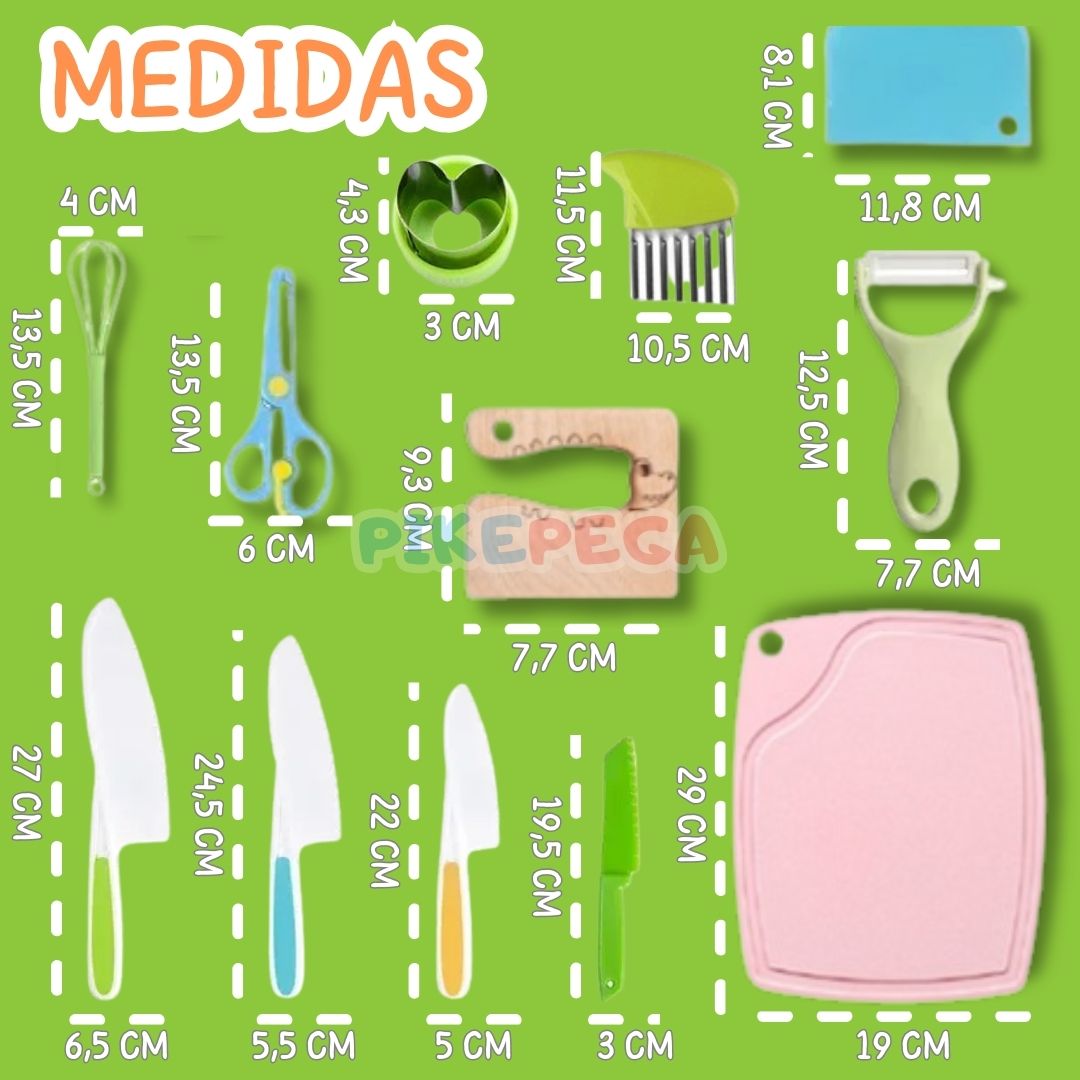 Chefinhos Kids® - Kit Cozinha Montessori