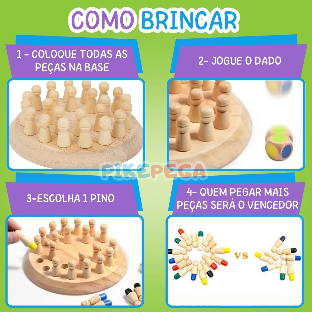 Jogo da Memória Xadrez Montessori