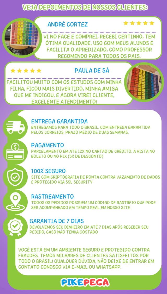 Tabuleiro de Tabuada Montessoriano®