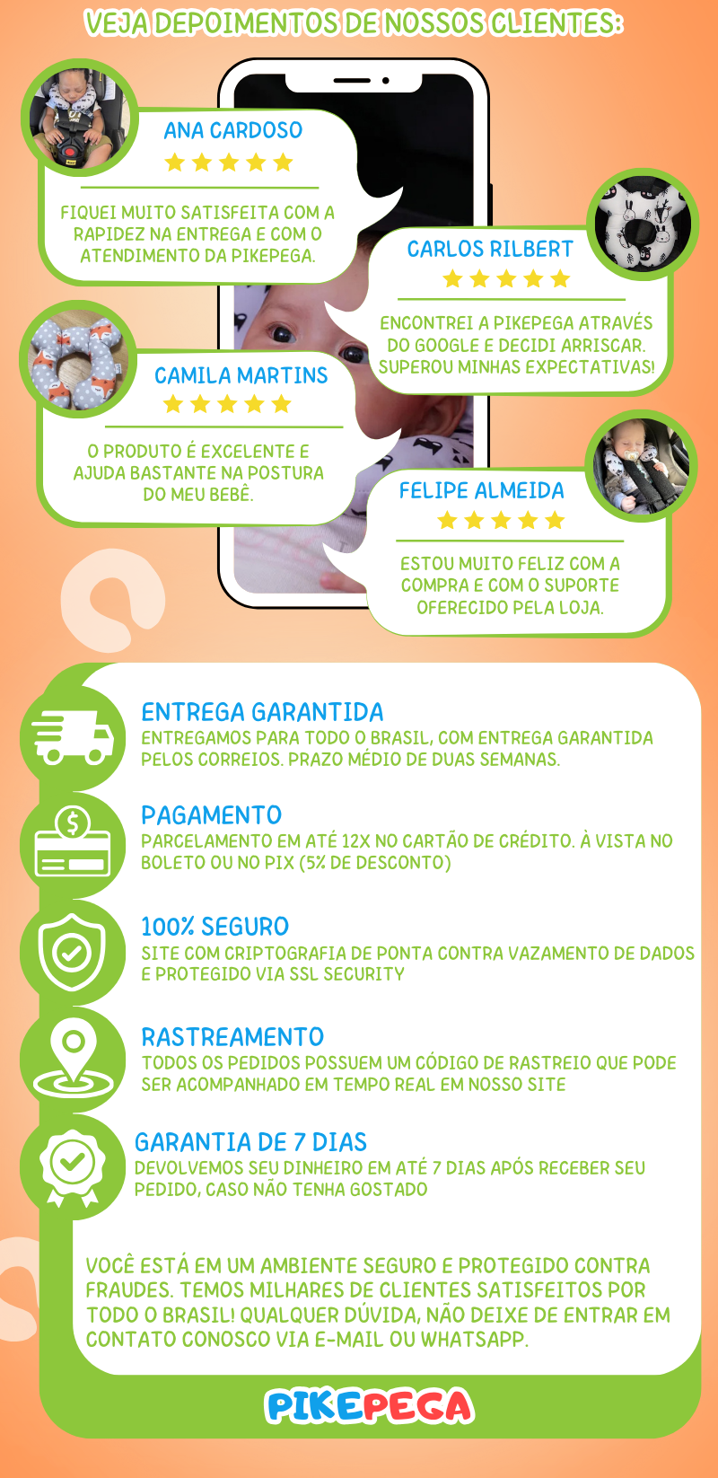 Baby Pillow Comfort® – Travesseiro Postural para Bebês