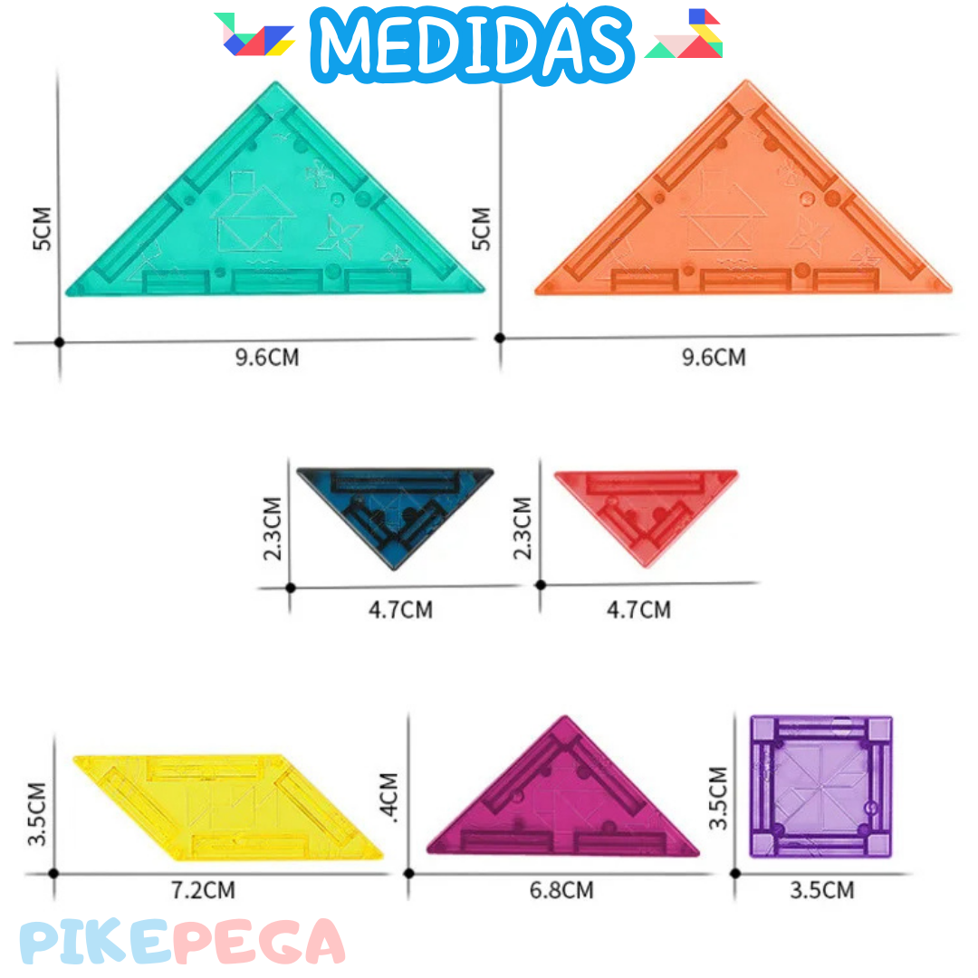 Tangram Magnético Montessoriano 3D