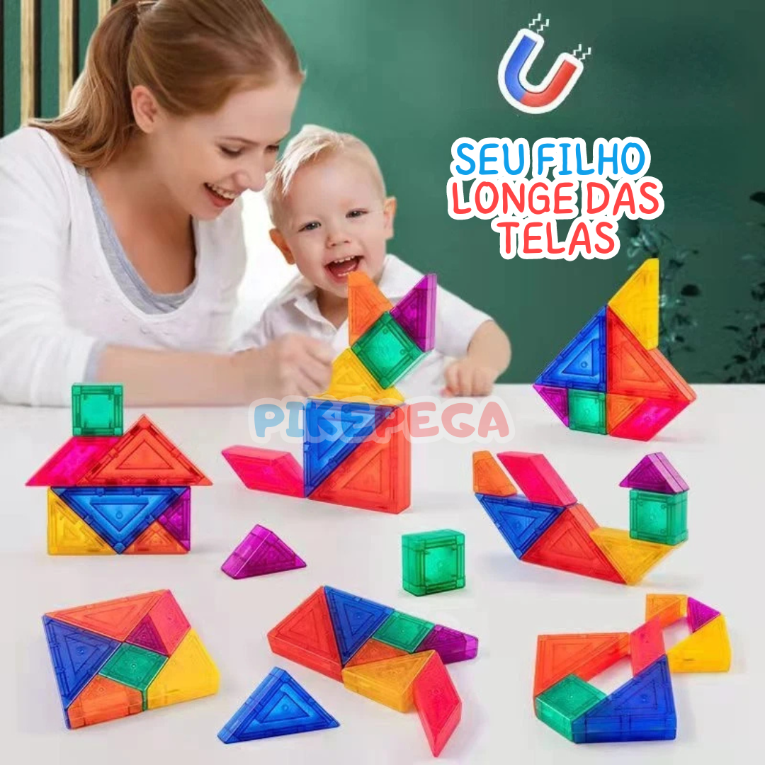 Tangram Magnético Montessoriano 3D