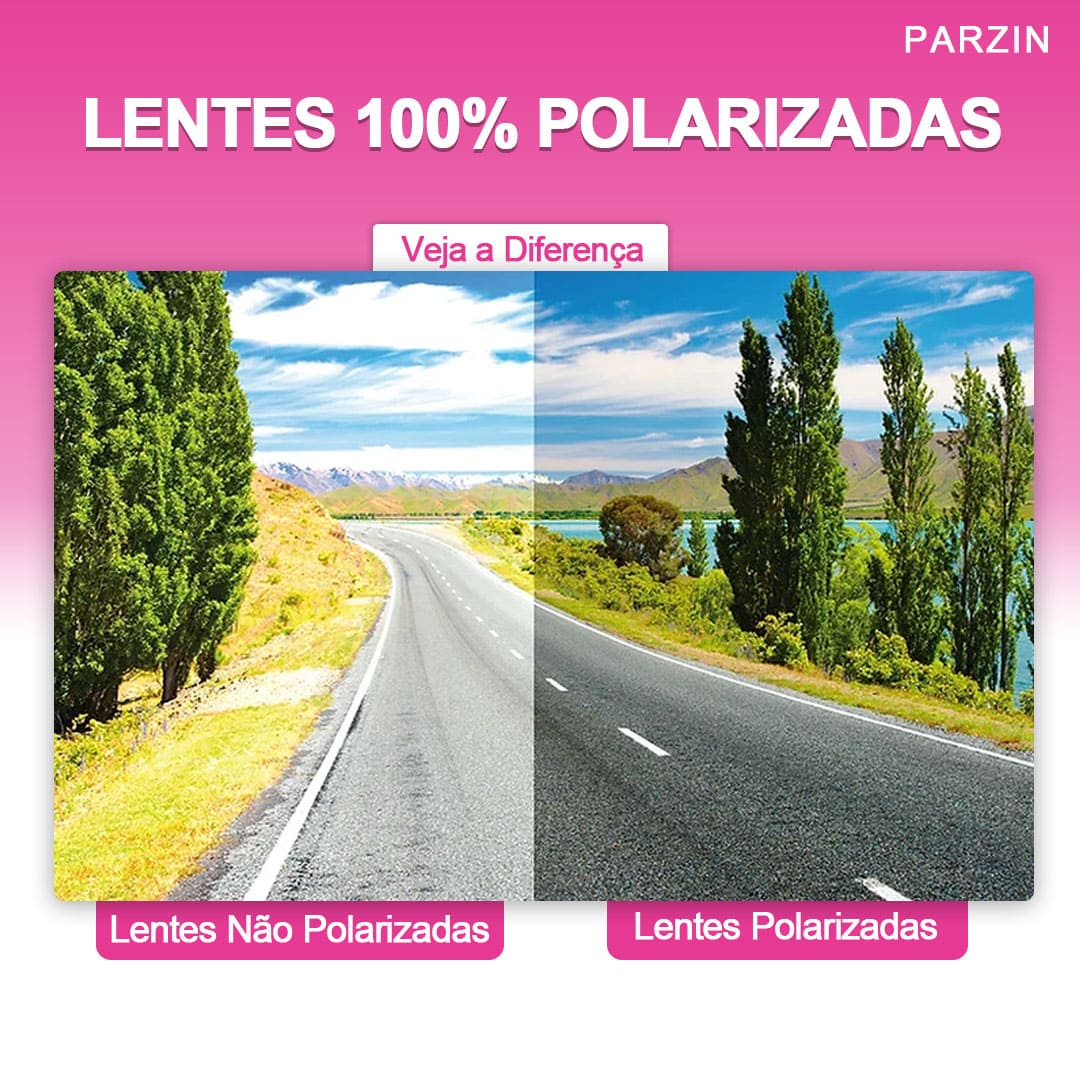 Óculos de Sol Feminino Rectangle Parzin