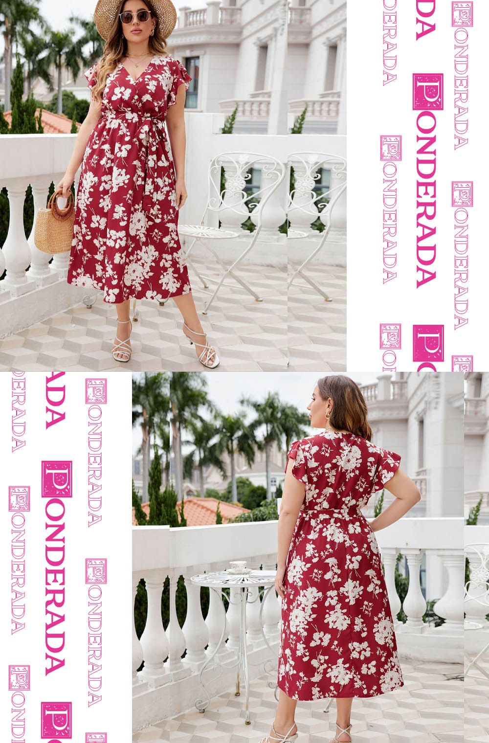 Vestido Floral Plus Size Émilie