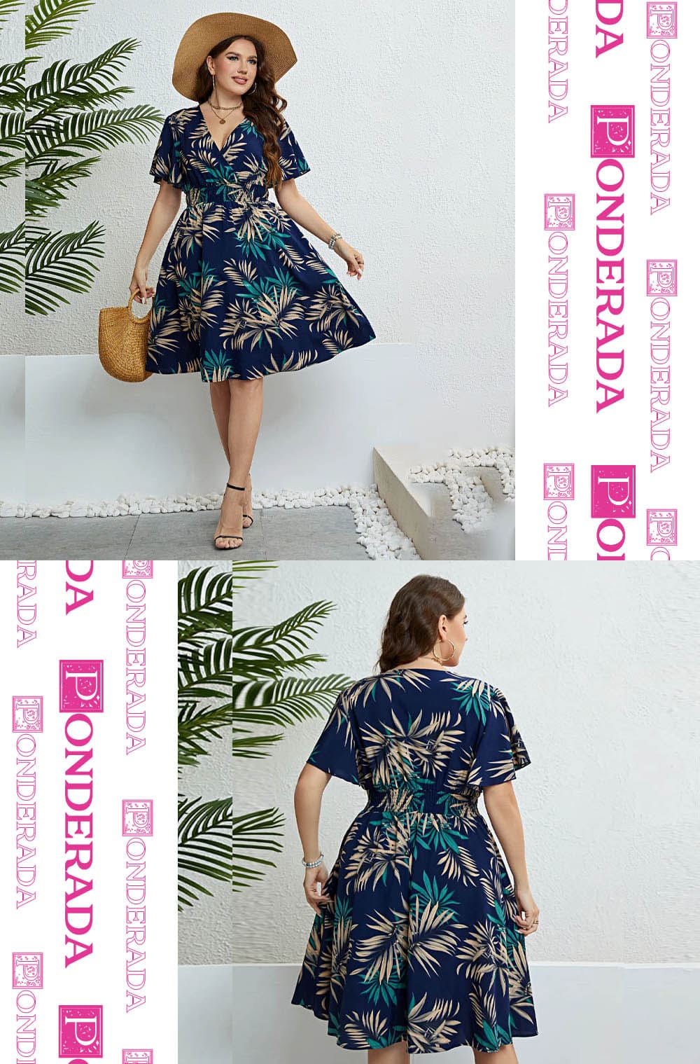 Vestido  Plus Size Flor Solène