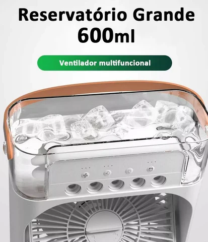 Mini Climatizador e Umidificador Portátil Lançamento 2024