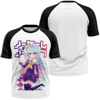 Camiseta Cosplay Anime No Game No Life Shiro