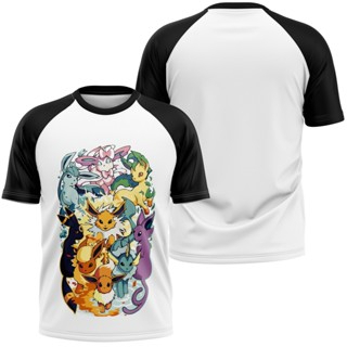 Camiseta Pokemon Eevee Evoluções