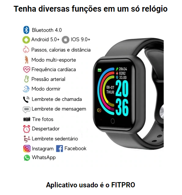 Como configurar smartwatch d20 no fitpro  aprenda mexer no aplicativo  fitpro 