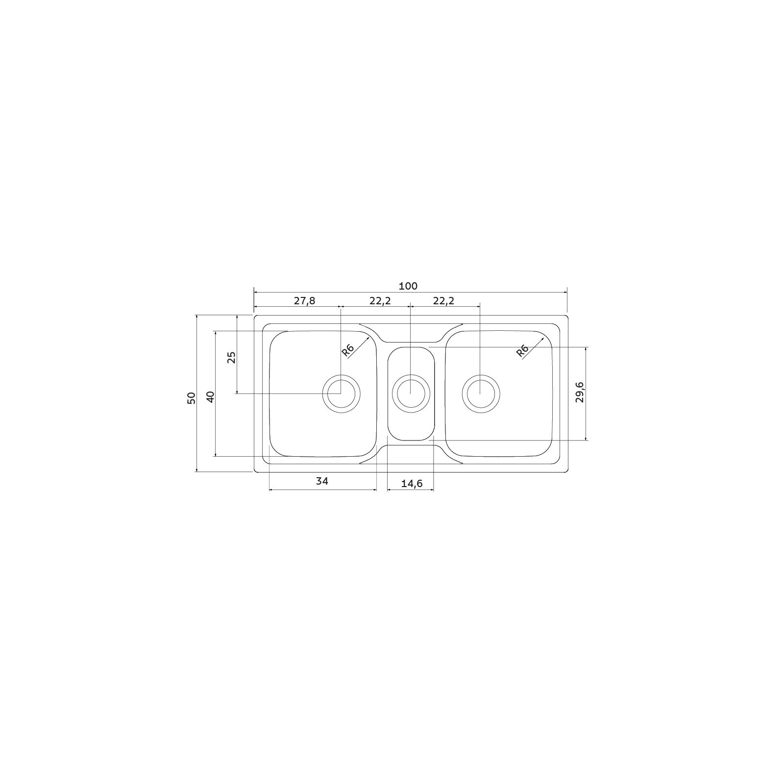 Cuba de Sobrepor Tramontina Marea Deep 2 Cubas e Auxiliar em Aço Inox com Acabamento Escovado 100 X 50 Cm com Acessórios - foto 2
