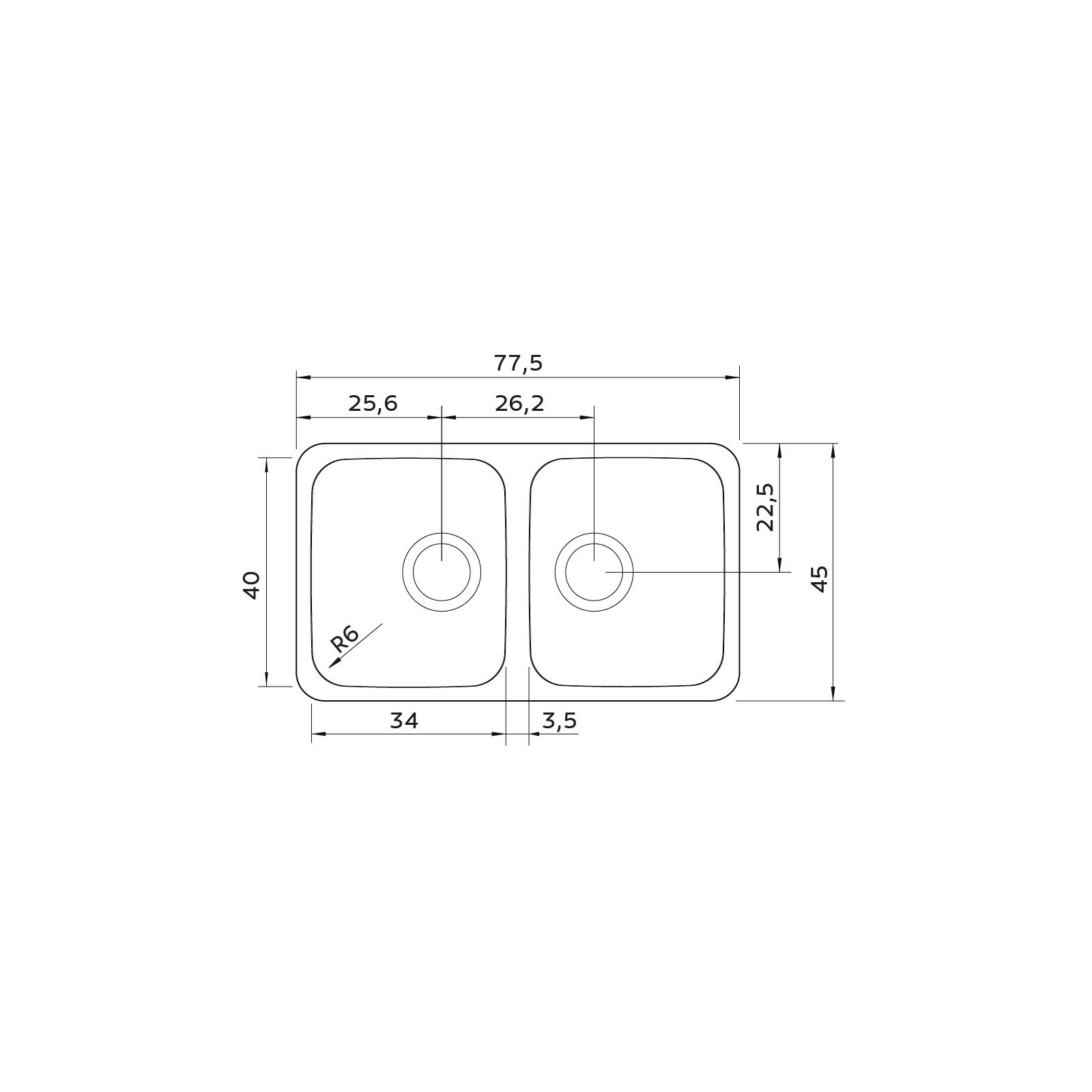 Cuba Tramontina Dora Duo 2C 34 Bl em Aço Inox com Acabamento Escovado - foto 3