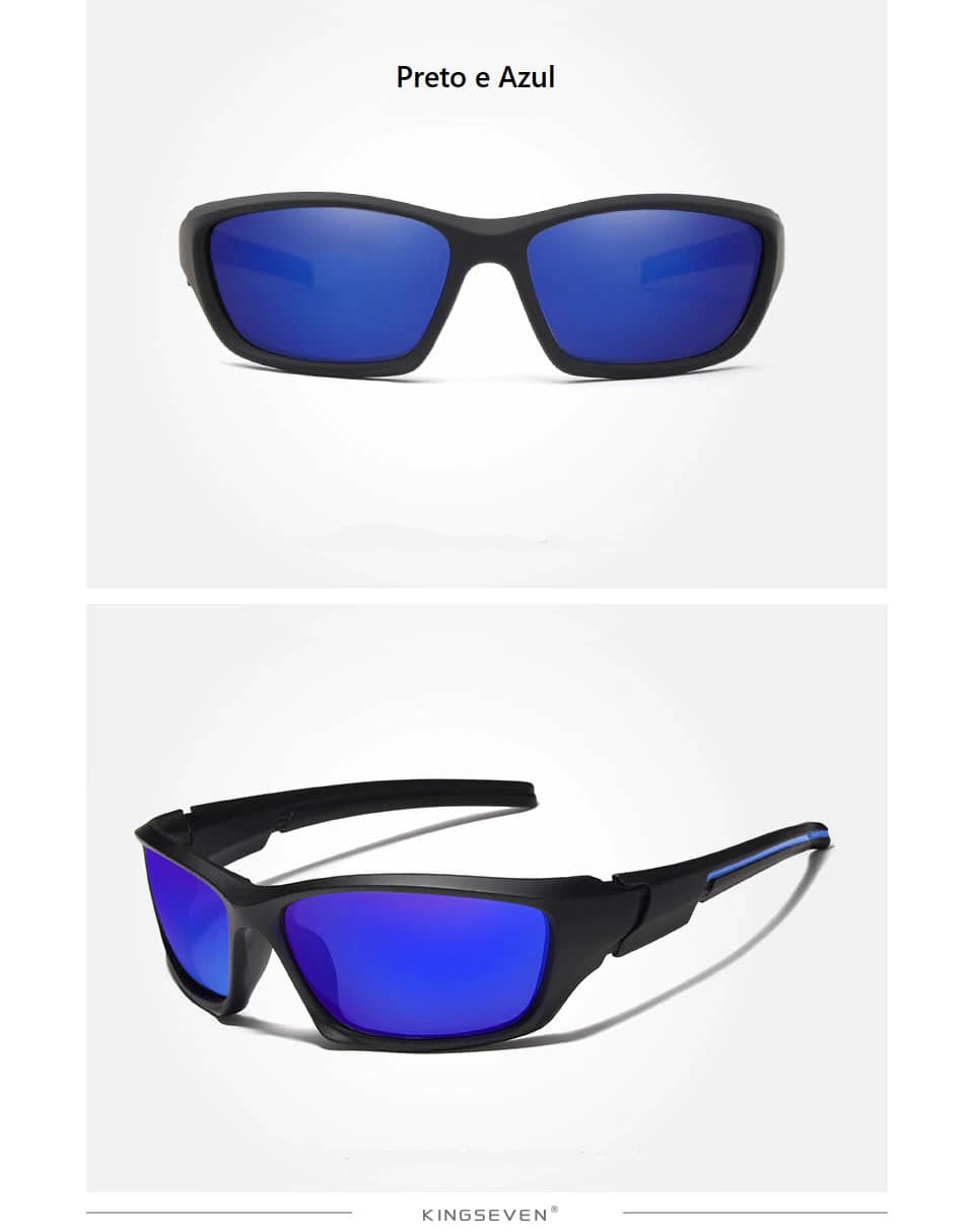Óculos de Sol Moda Esportiva Kingseven Masculino Design de luxo