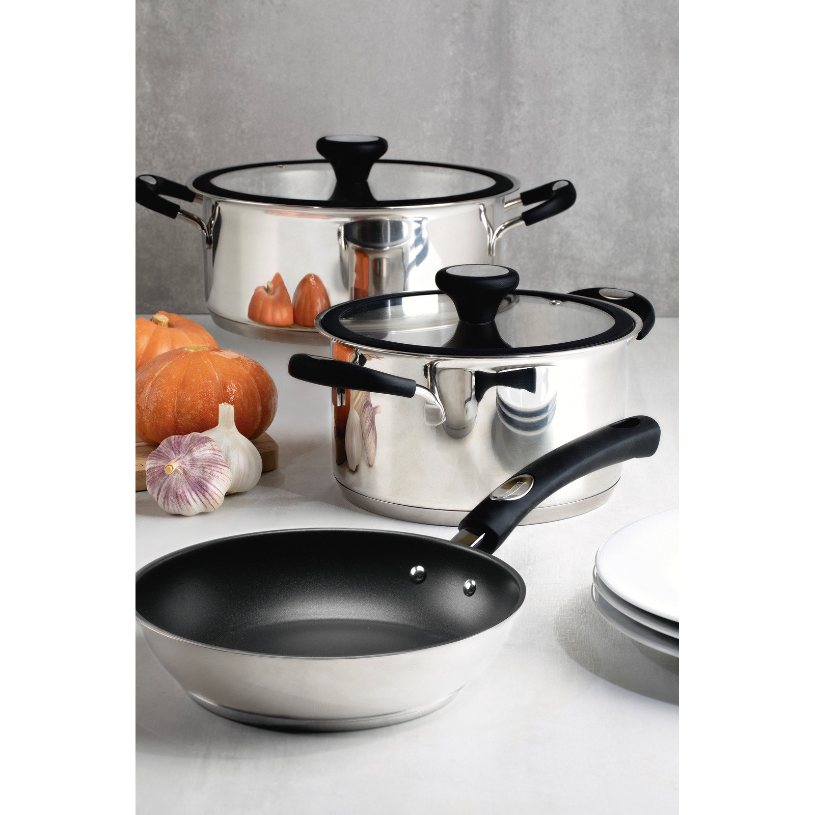 Jogo de Panelas Tramontina Solar Silicone em Aço Inox com Fundo Triplo 5 Peças - foto 10