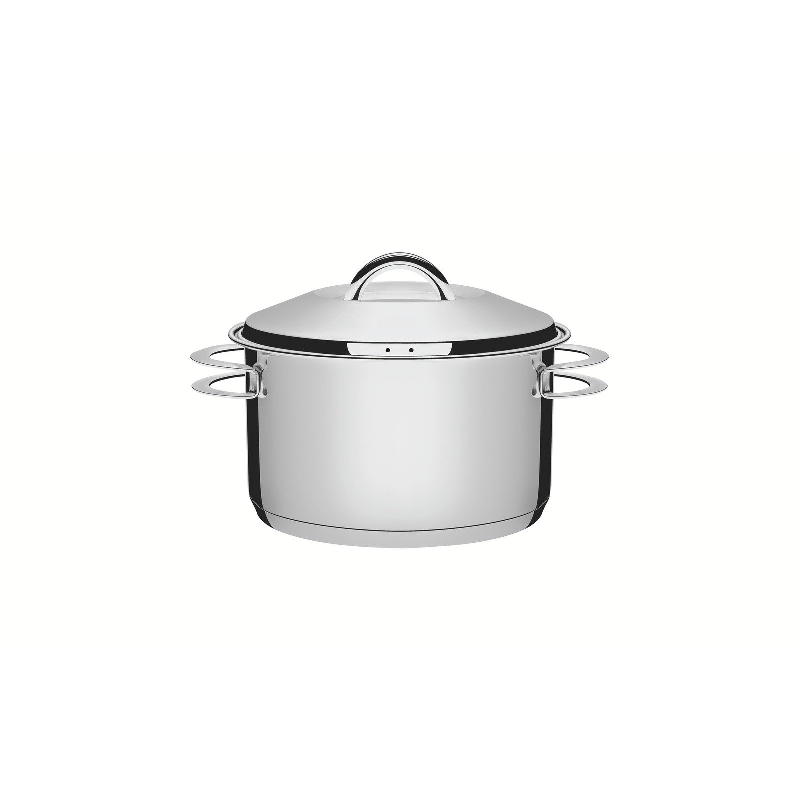 Caçarola Funda Tramontina Solar em Aço Inox com Fundo Triplo Tampa e Alças Ø 20 Cm 3,6 L