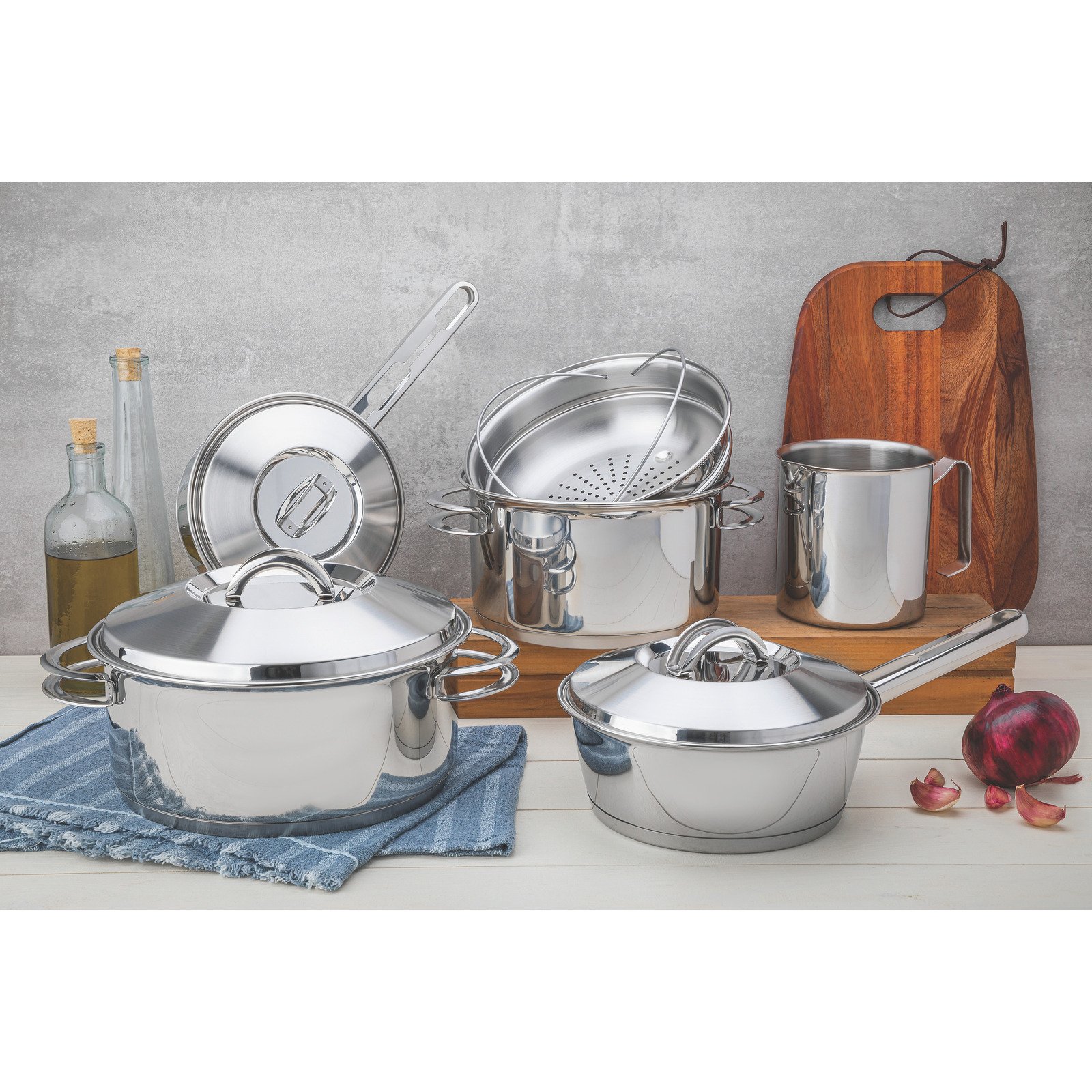 Caçarola Funda Tramontina Solar em Aço Inox com Fundo Triplo Tampa e Alças Ø 20 Cm 3,6 L - foto 11