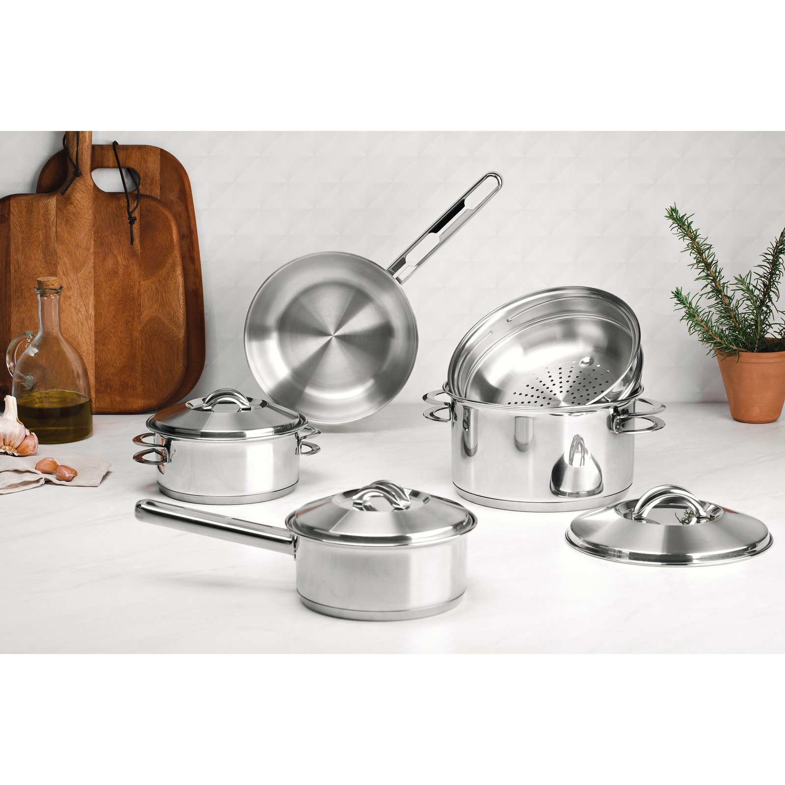 Caçarola Funda Tramontina Solar em Aço Inox com Fundo Triplo Tampa e Alças Ø 20 Cm 3,6 L - foto 8