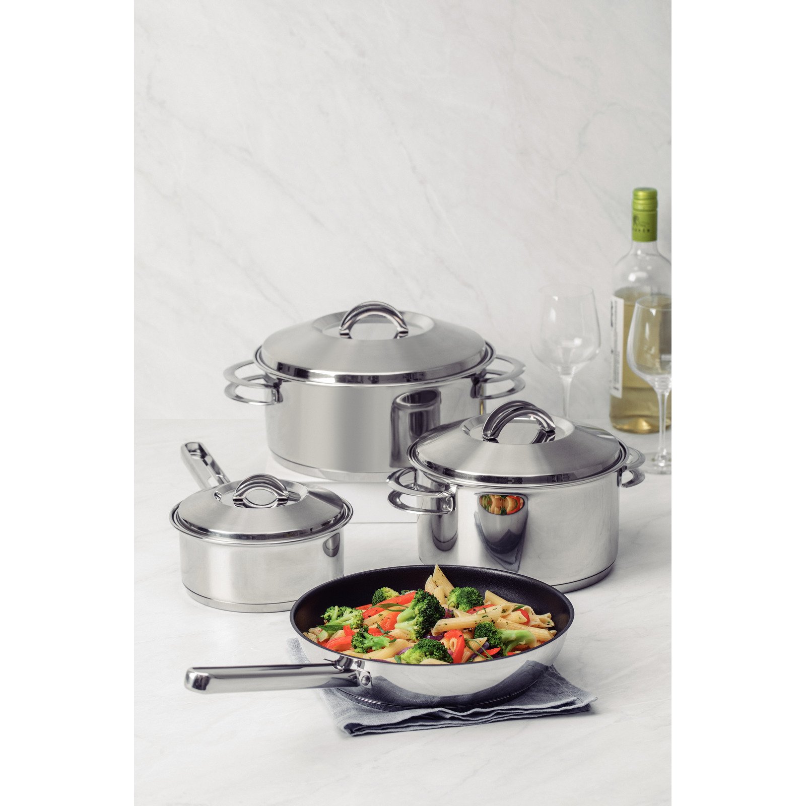 Jogo de Panelas Tramontina Solar em Aço Inox com Fundo Triplo 4 Peças - foto 5