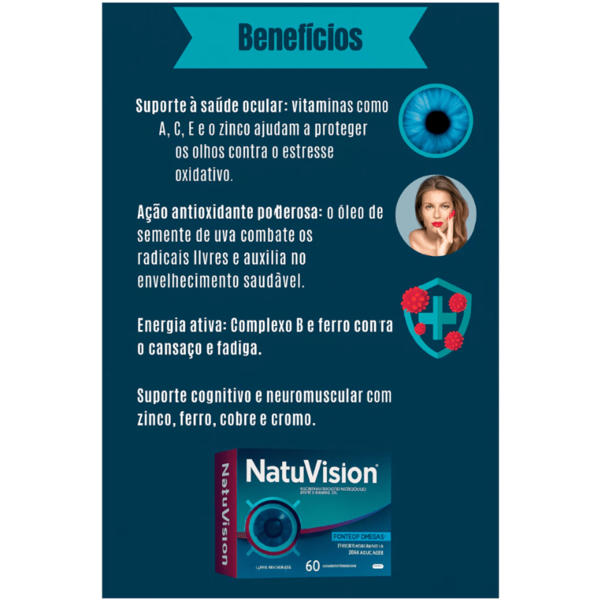 NATUVISION 60 COMPRIMIDOS - foto 2