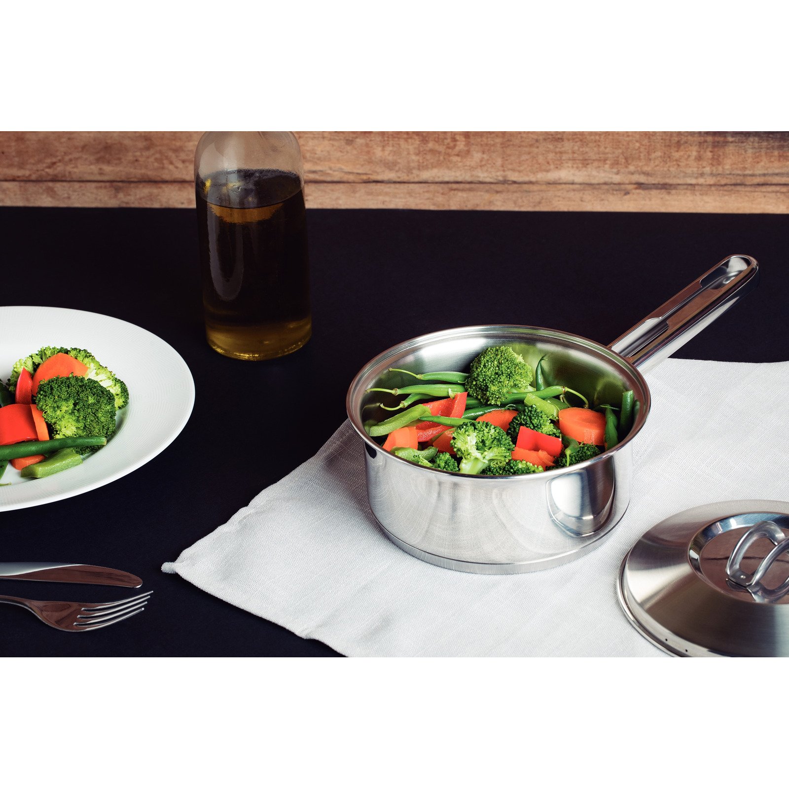 Jogo de Panelas Tramontina Solar em Aço Inox com Fundo Triplo e Tampas de Inox 5 Peças - foto 5