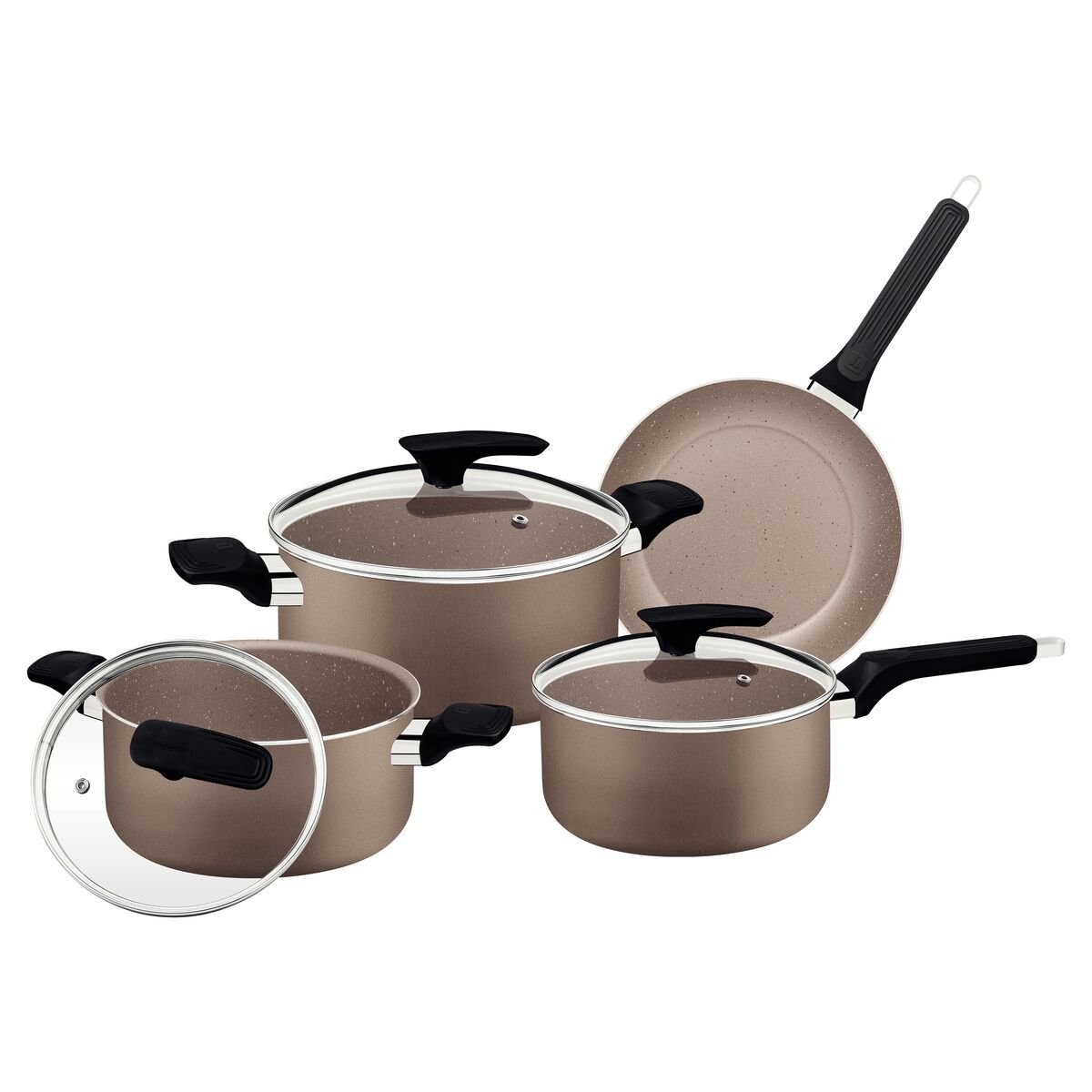 Jogo Panelas Tramontina Milazzo 4 Peças Aluminio Antiaderente Starflon Max - foto 5