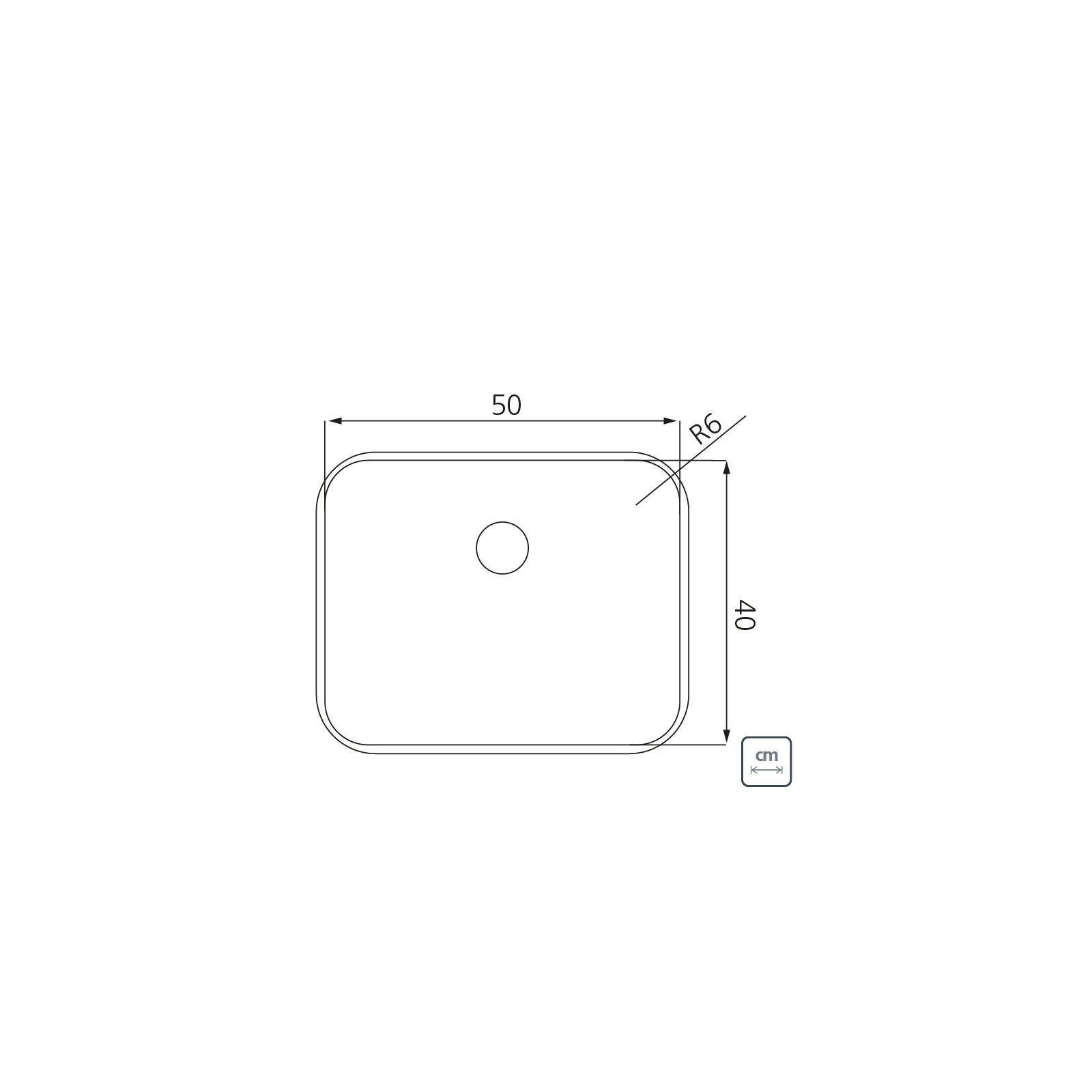 Cuba de Embutir Tramontina Dora 50 Bl R6 em Aço Inox Escovado com Válvula e Escape 50x40 Cm - foto 4