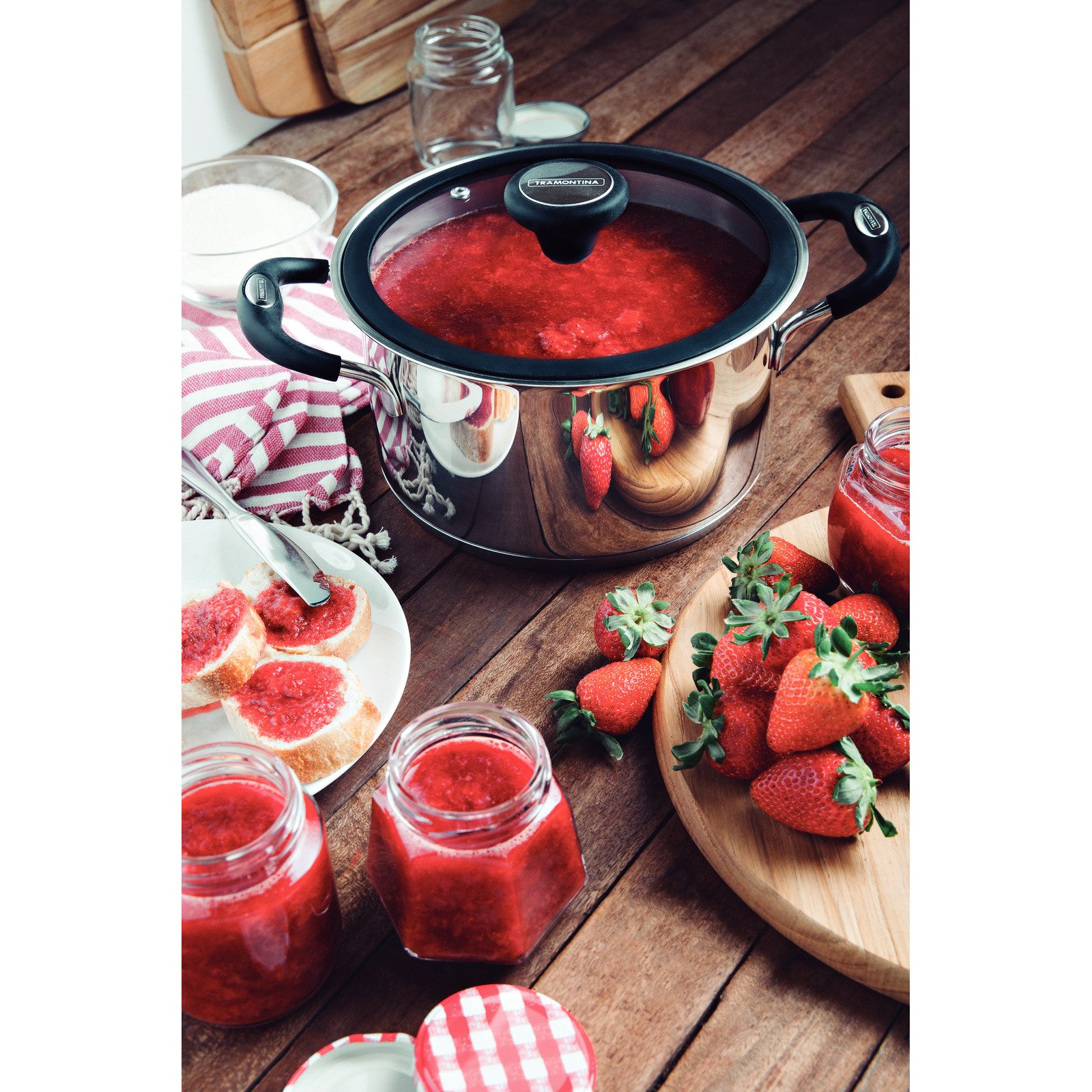 Caçarola Funda Tramontina Solar Silicone em Aço Inox com Fundo Triplo 20 Cm 3,6 L - foto 12