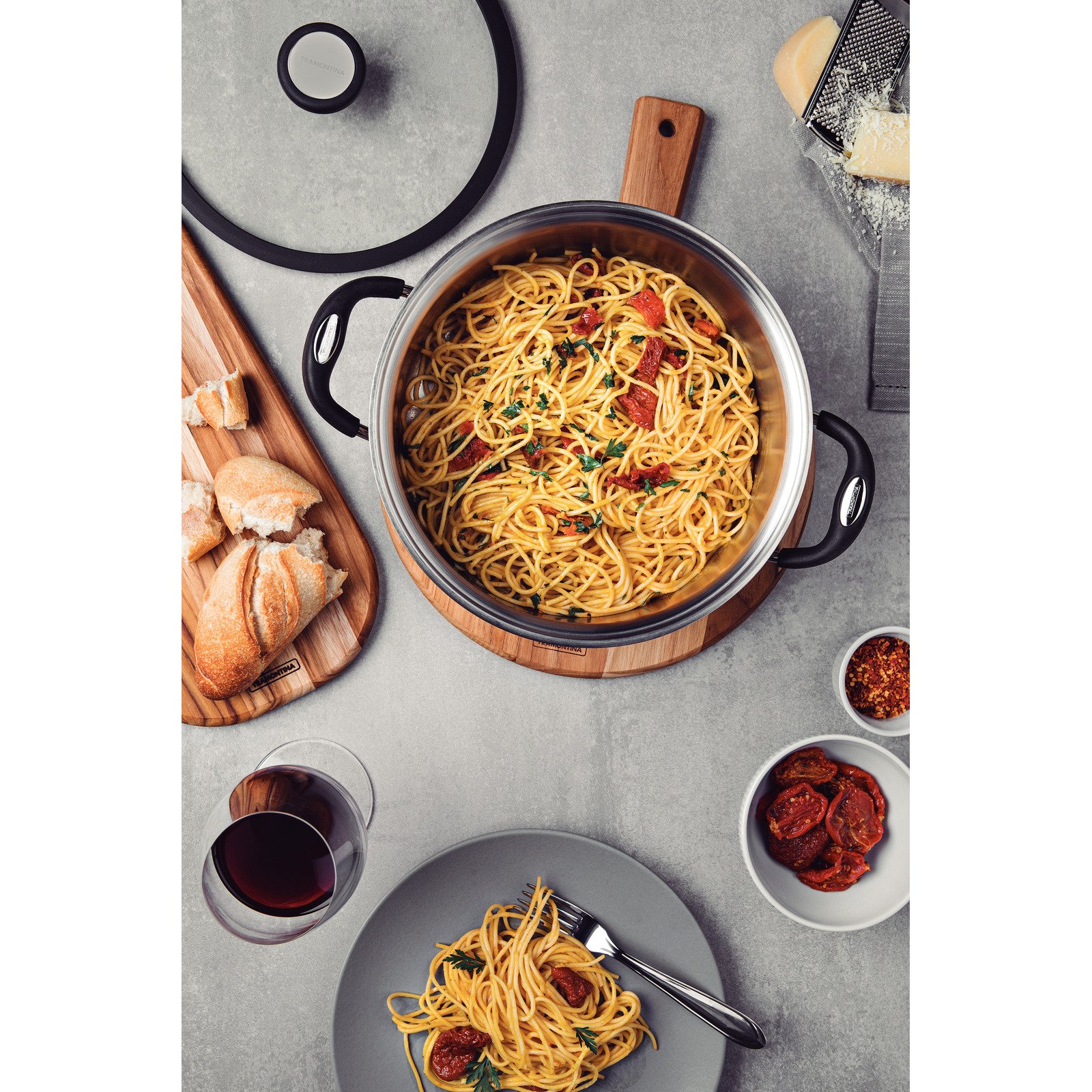 Caçarola Funda Tramontina Solar Silicone em Aço Inox com Fundo Triplo 20 Cm 3,6 L - foto 11