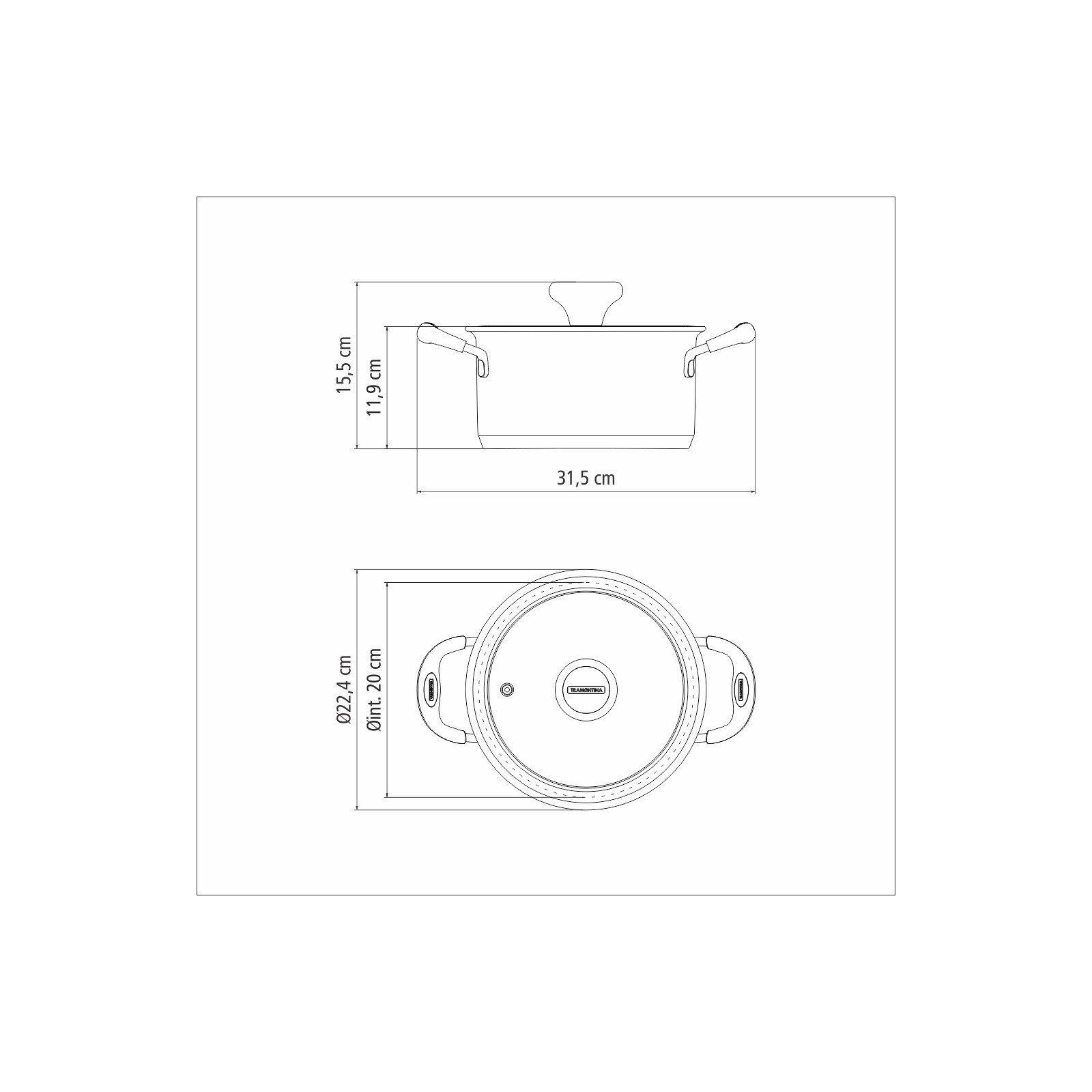 Caçarola Funda Tramontina Solar Silicone em Aço Inox com Fundo Triplo 20 Cm 3,6 L - foto 14