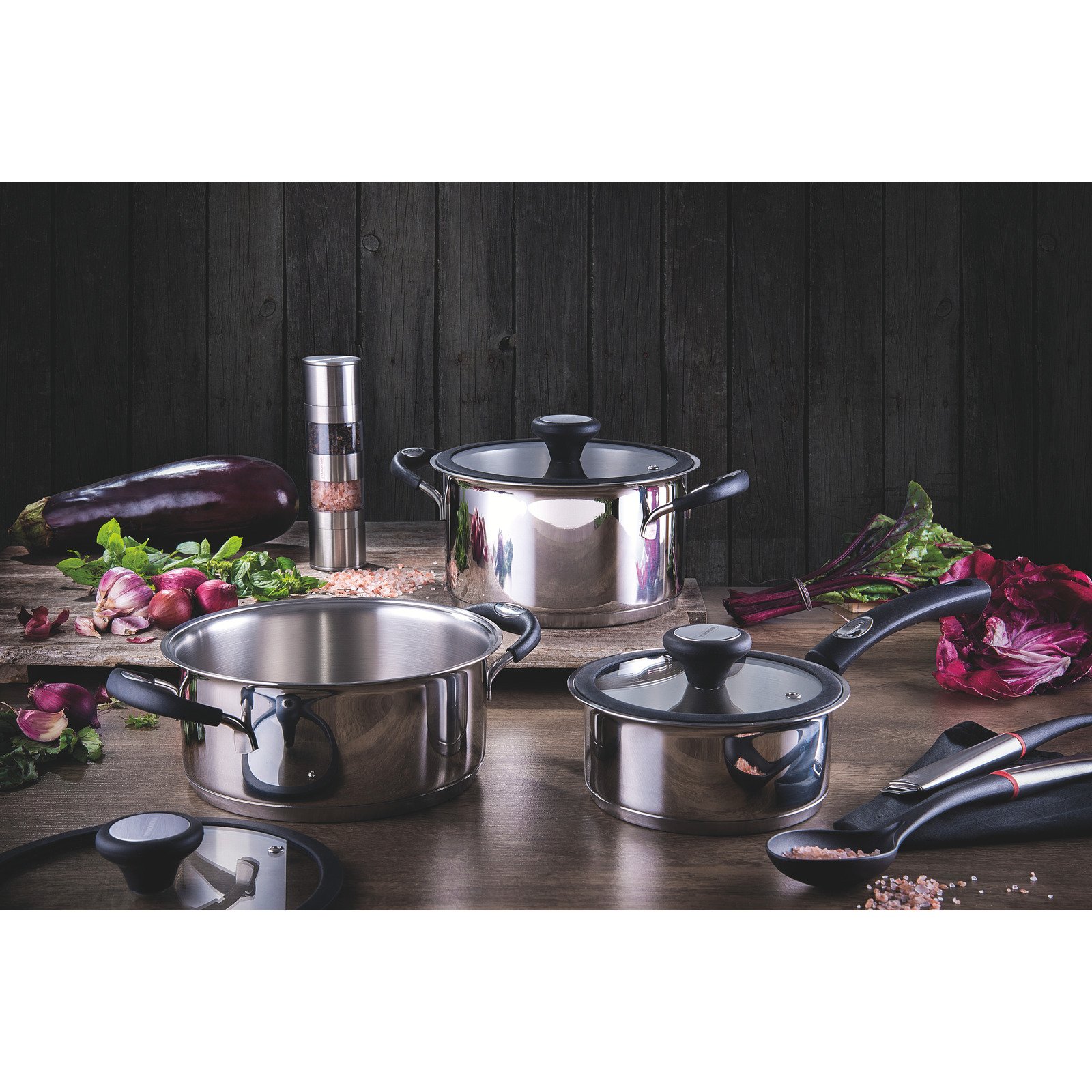 Caçarola Funda Tramontina Solar Silicone em Aço Inox com Fundo Triplo 20 Cm 3,6 L - foto 4