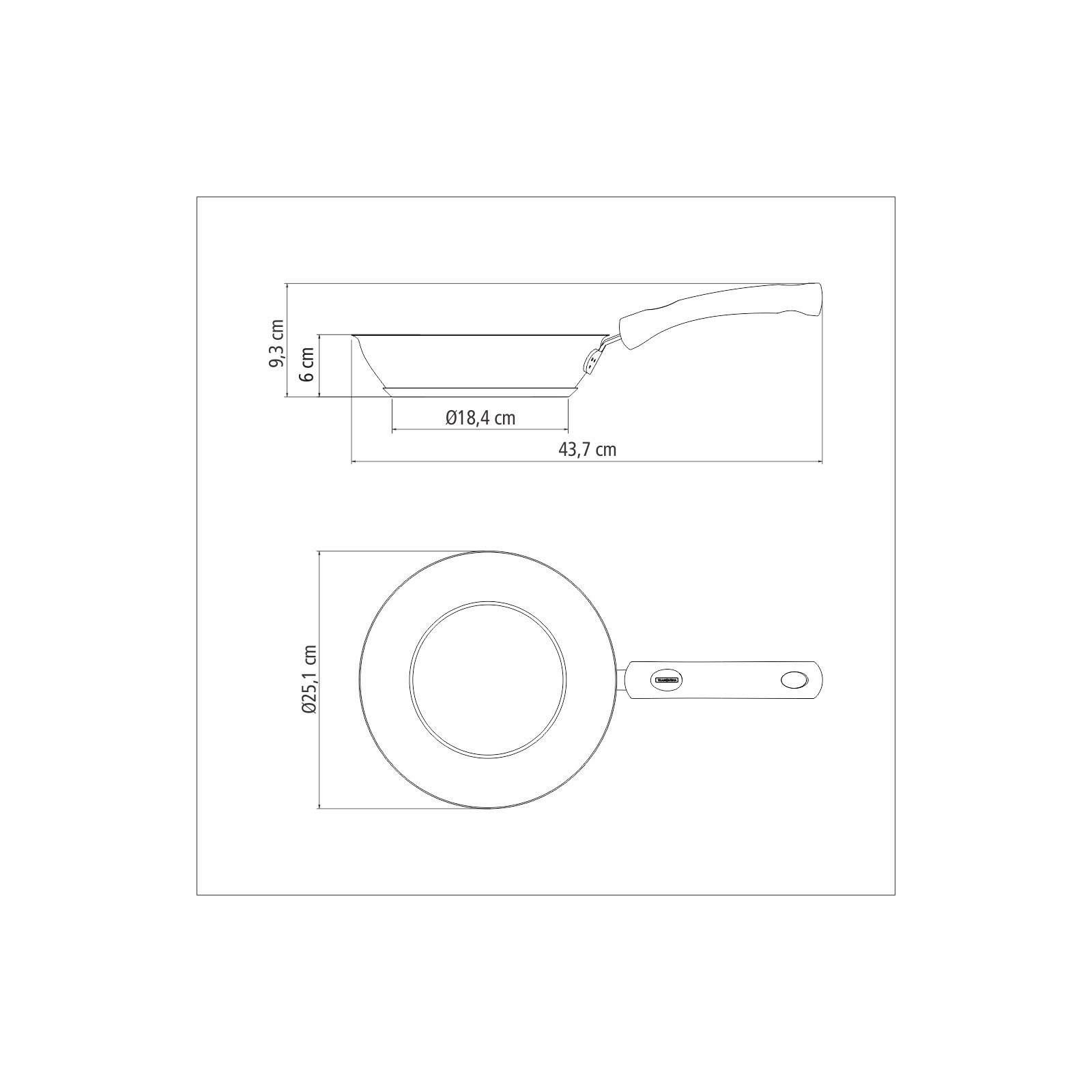 Frigideira Tramontina Solar Silicone Rasa em Aço Inox Fundo Triplo Revestimento Interno Antiaderente com Cabo de Silicone 24 Cm 2,1 L - foto 6