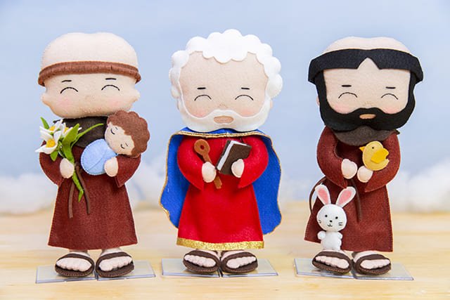 Santinhos em feltro
