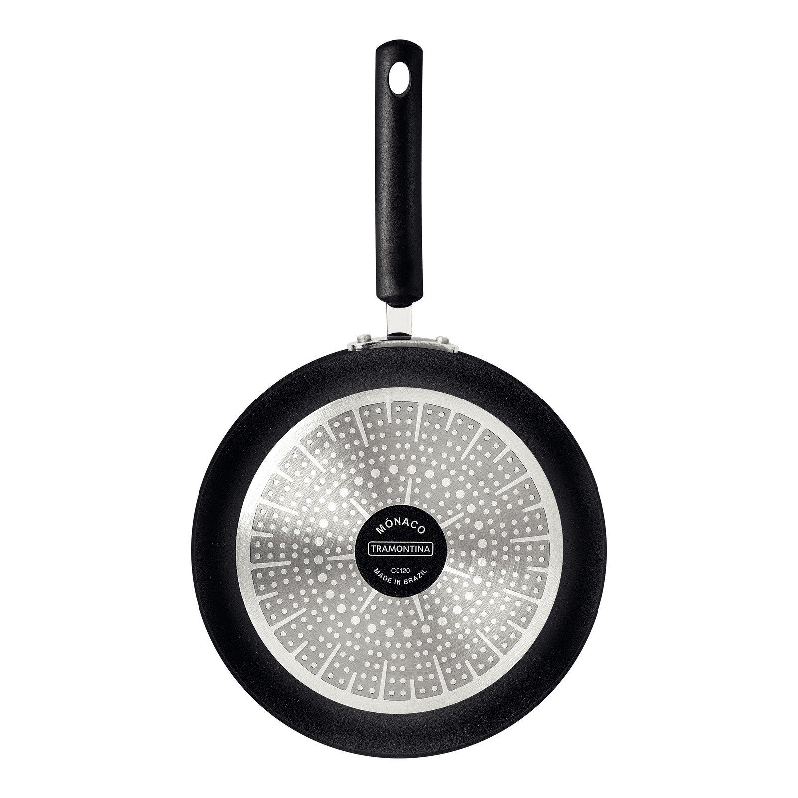 Frigideira Funda Tramontina Mônaco Induction em Alumínio com Revestimento Interno e Externo Antiaderente Starflon Premium Preto com Tampa 24 Cm 2,7 L - foto 4
