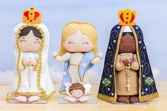 Nossa Senhora em feltro