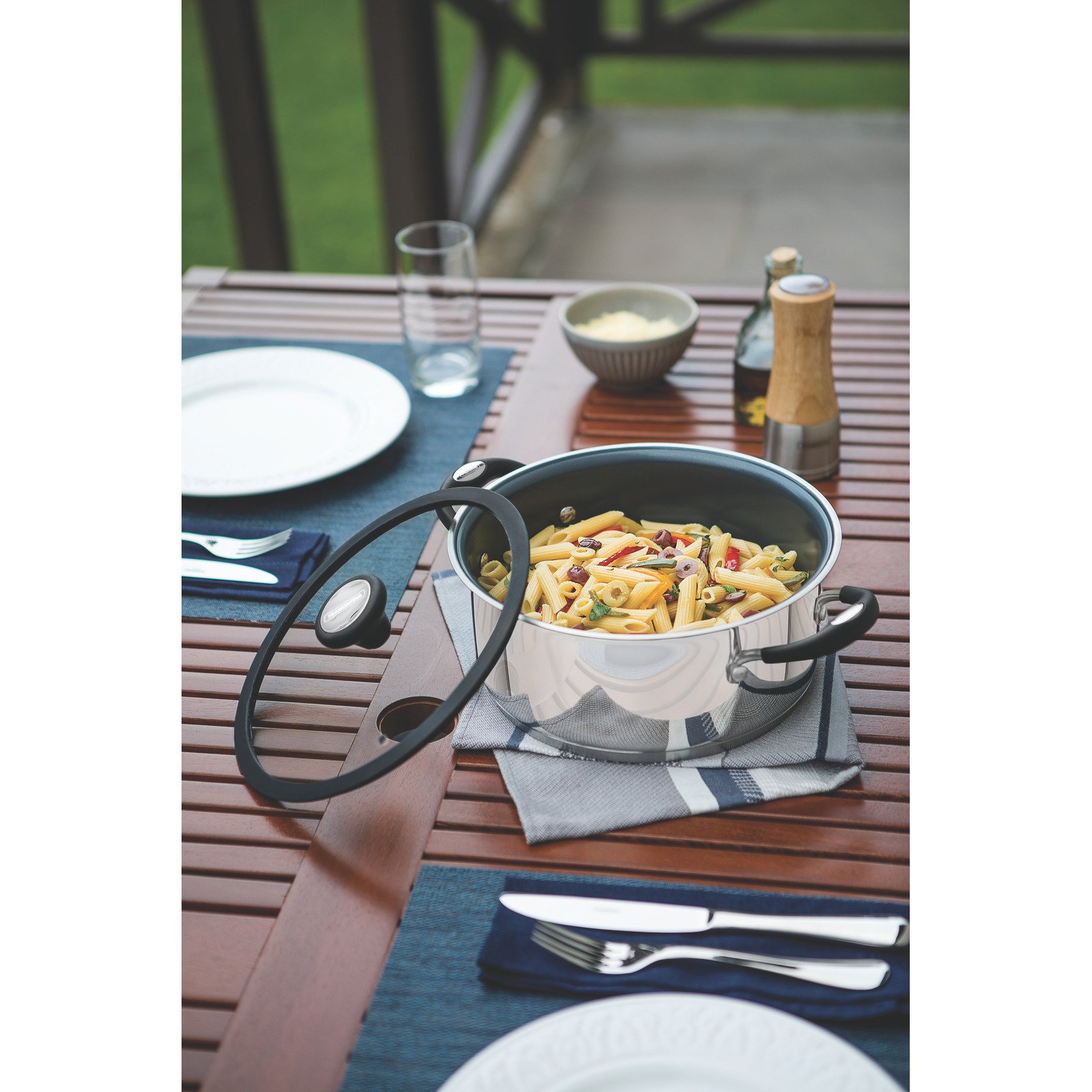 Jogo de Panelas Tramontina Solar Ceramic em Aço Inox Fundo Triplo com Revestimento Interno Cerâmico Grafite 4 Peças - foto 12