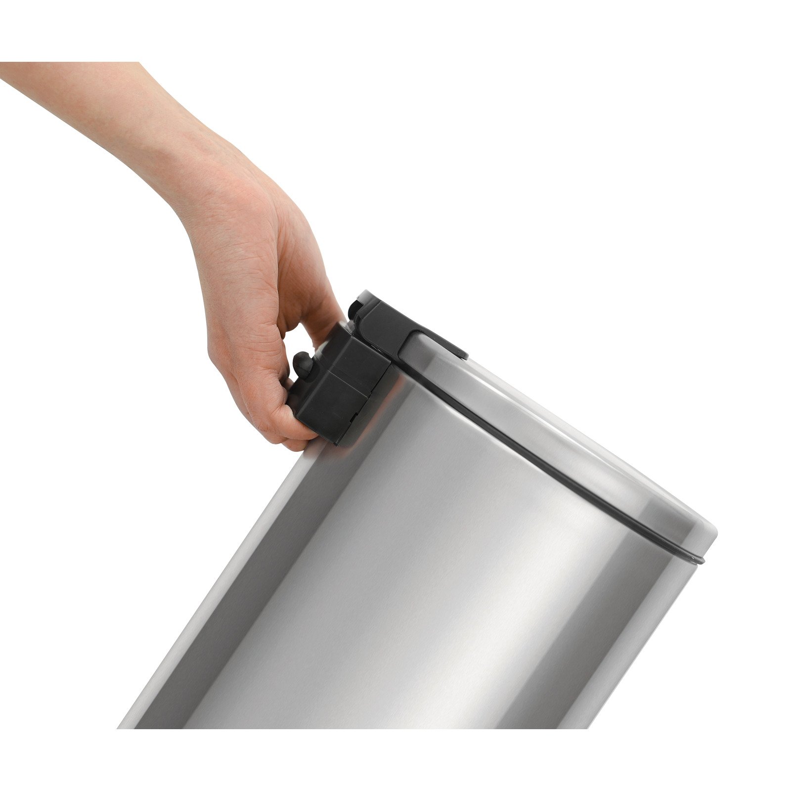 Lixeira Pedal 12L Tramontina Loop Aço Inox com Acabamento Polido e Balde Interno - foto 2