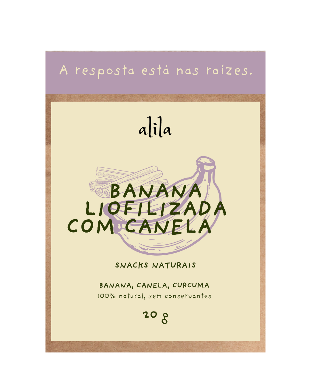Banana liofilizada