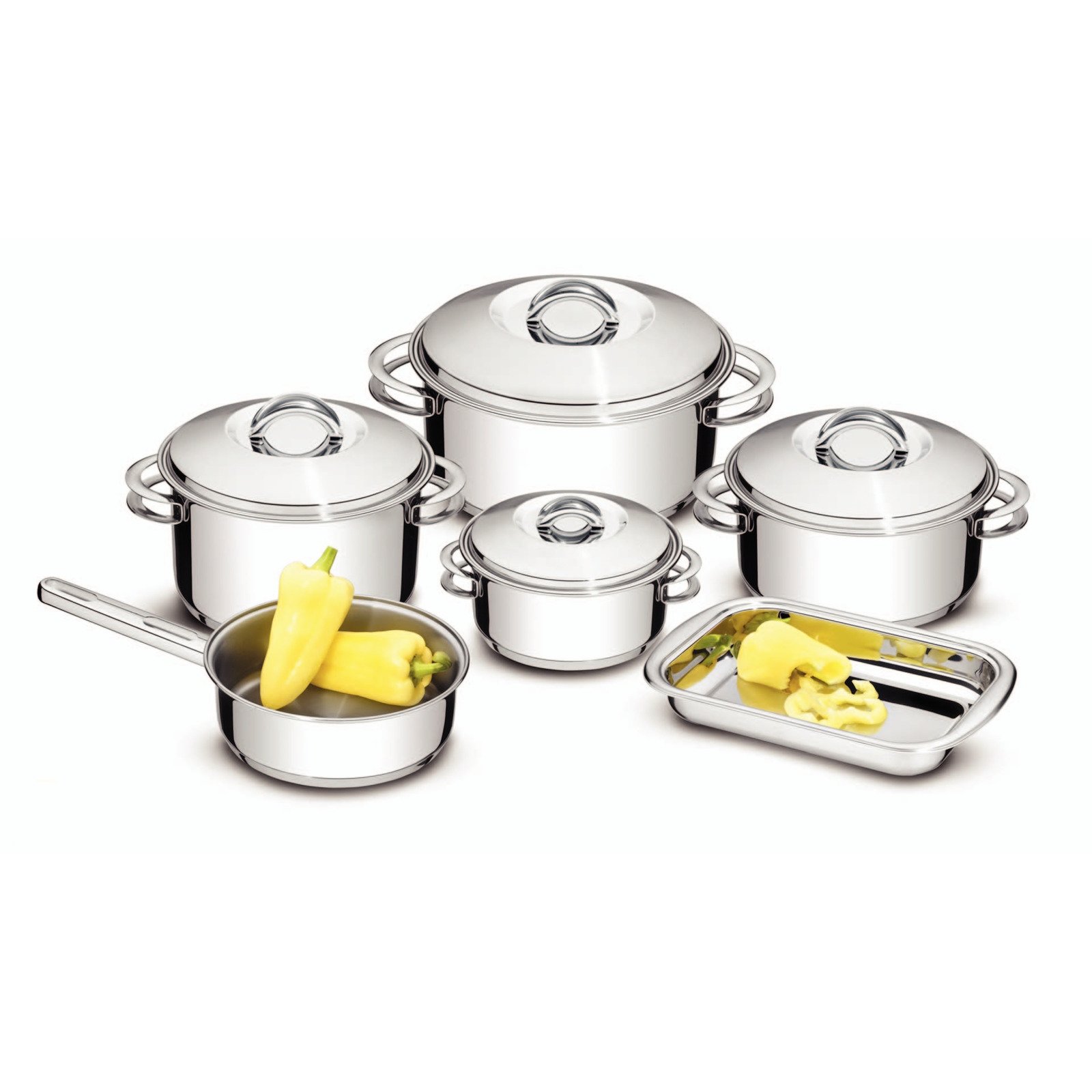 Jogo de Panelas Tramontina Solar em Aço Inox Fundo Triplo 6 Peças - foto 7